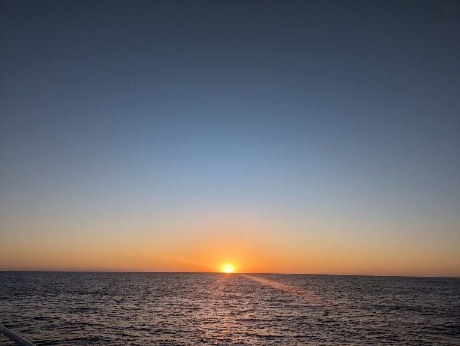 sunset over the ocean.